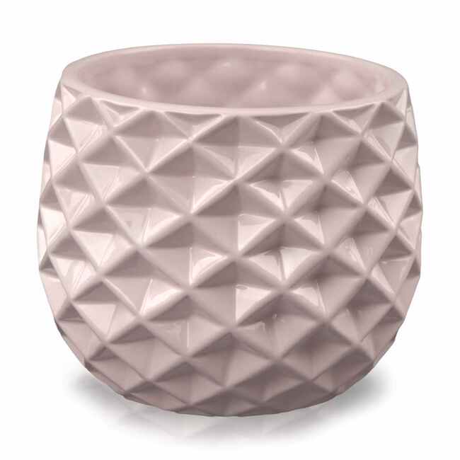 Galicja Pink, osłonka z geometrycznym wzorem, wys.13cm