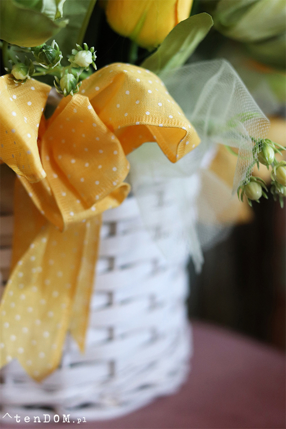 Hiacyntha,kosz pełen kwiatów, wys.46cm 