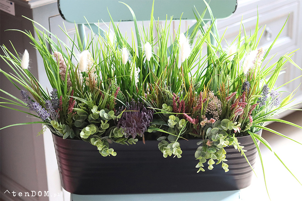 Majowa Łąka, zielona kompozycja w twojej donicy, wym.38x70x30cm