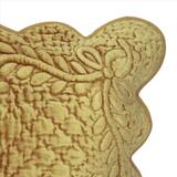 Adria, dekoracyjna poszewka velvetowa, musztardowa, wym.45x45cm