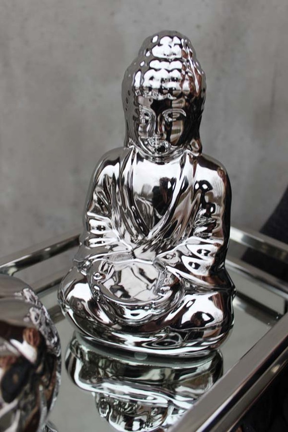 Glamour Budda, figurka ceramiczna, wys.21cm