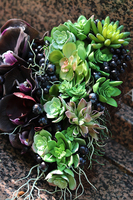 dekoracja / niewielka wiązanka, Serce I, wym.30x30x17cm