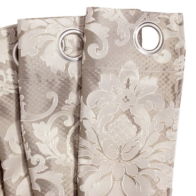 Exclusive Orientano, elegancka zasłona cappuccino, wym.140x270cm