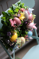 Redona, kolorowy wianek wielkanocny z jajkami, śr.30cm