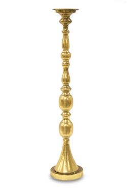 elegancki złoty świecznik, Allani Gold B, wym.74x15cm