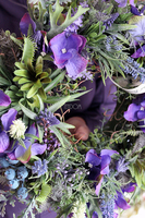 wianek dekoracyjny Sukulent, śr.35cm