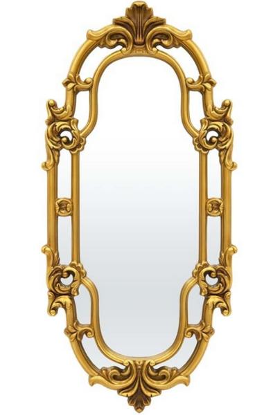 Golden Eye, stylowe lustro w złotej ramie, wym.121x58x5cm 
