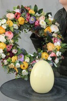 kompozycja / stroik na stół, Wielkanocne Jajo, śr.40cm