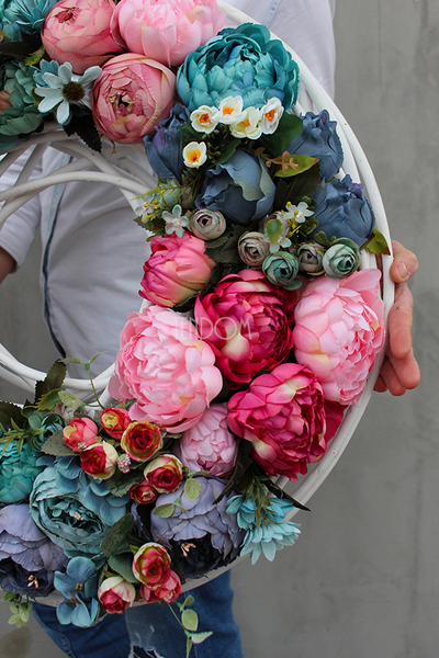 Caryca Katarzyna 2, bardzo duży wianek na drzwi, śr.63cm