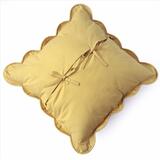 Adria, dekoracyjna poszewka velvetowa, musztardowa, wym.45x45cm