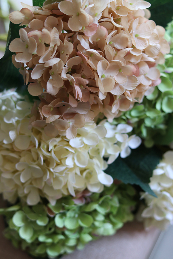 bukiet jesiennych hortensji, Magia Jesieni, 6szt, wys.59cm 