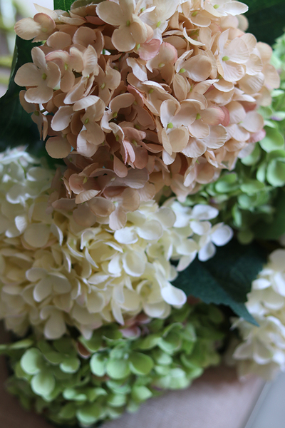 bukiet jesiennych hortensji, Magia Jesieni, 6szt, wys.59cm 