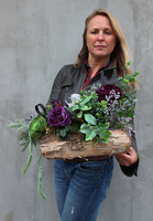 Bellina kompozycja nagrobna z aniołem, wym.30x34x46cm