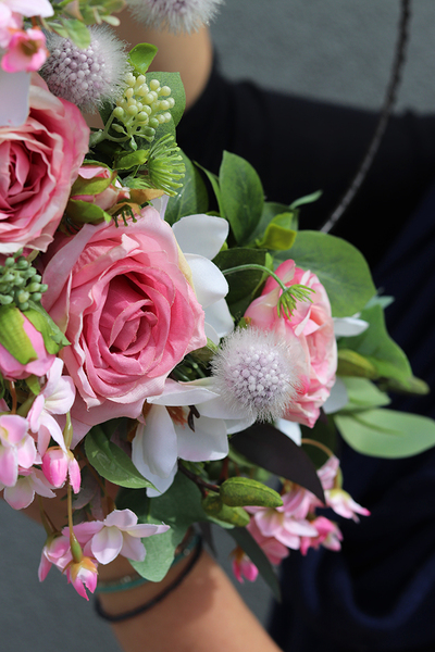 Lotta Subtelle, wyjątkowy wianek na drzwi na obręczy, śr.40cm