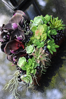 dekoracja / niewielka wiązanka, Serce I, wym.30x30x17cm