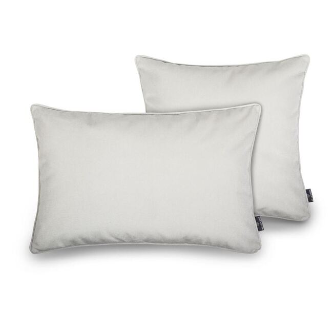 poduszka dekoracyjna welurowa, Velvetia, ecru, wym.40x60cm