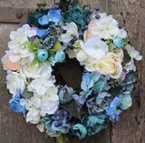 dekoracyjny wianek Caryca Blue Mini, śr.32cm 