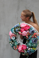 Caryca Katarzyna 2, bardzo duży wianek na drzwi, śr.63cm