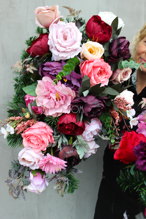 wiązanka / kompozycja nagrobna England, dł.85cm 