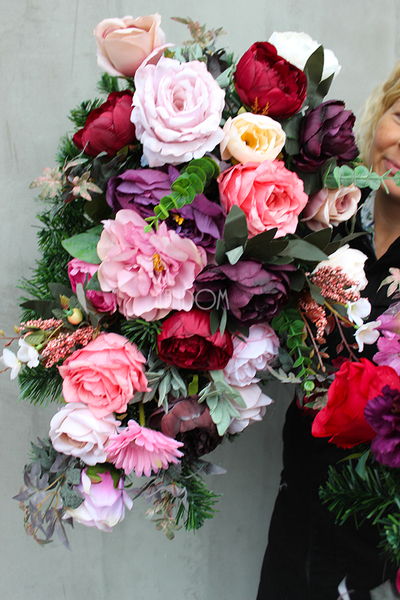 wiązanka / kompozycja nagrobna England, dł.85cm 