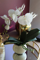 Bellina Mini Ecru, niewielki sztuczny storczyk, wys.35cm 