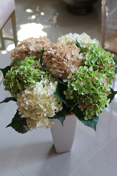 bukiet jesiennych hortensji, Magia Jesieni, 6szt, wys.59cm 