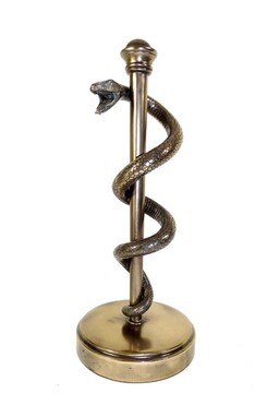 Laska Eskulapa, elegancka figurka, wys.30cm