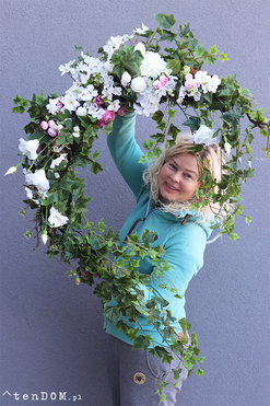 bardzo długa girlanda do dekoracji, Martha Spring, dł.245cm  