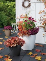 Classico, elegancka donica z nawadnianiem, biała, wym.33x35cm