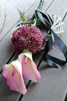 wianek dekoracja nagrobna Kalla 1 dł.80cm, śr.25cm