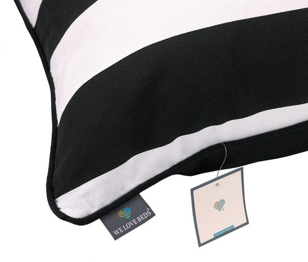 poduszka dekoracyjna Belts Black White 60x60cm