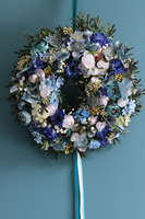 Blue Ocean 2, dekoracyjny wianek na drzwi, śr.30cm