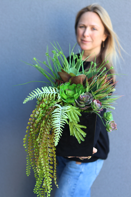 atrakcyjna kompozycja sukulenty Tenorra, wys.44cm