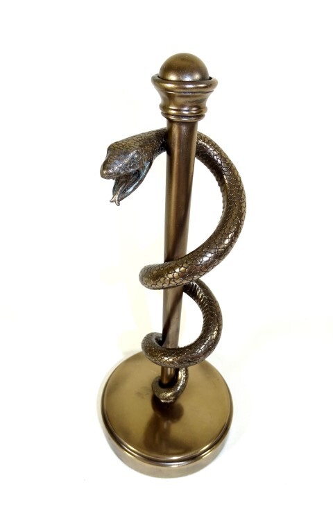Laska Eskulapa, elegancka figurka, wys.30cm