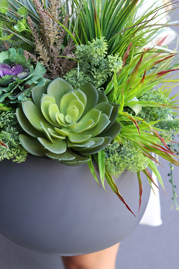 kompozycja z sukulentami Cacti Desaro Fiberglass, wym.60x44cm