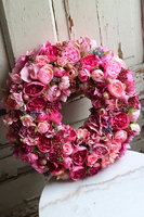 bardzo bogaty wianek, Rosanotto Tenata, śr.38cm