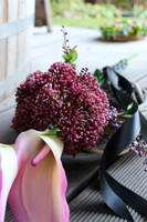 wianek dekoracja nagrobna Kalla 1 dł.80cm, śr.25cm