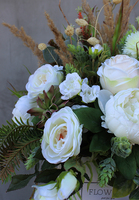 Biała Villa, bukiet / flowerbox / kompozycja, wys.50cm