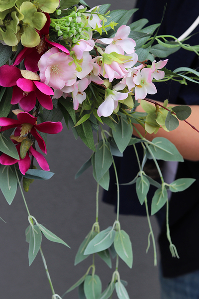 Lumina Subtelle, wyjątkowy wianek na drzwi na obręczy, śr.40cm