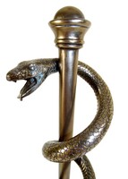 Laska Eskulapa, elegancka figurka, wys.30cm 