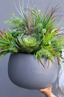 kompozycja z sukulentami Cacti Desaro Fiberglass, wym.60x44cm