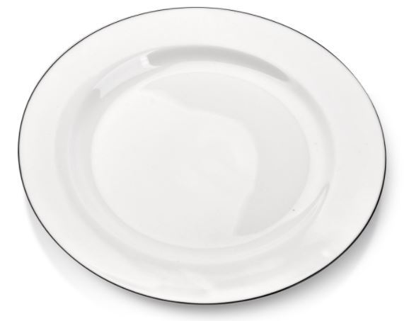 elegancki talerz obiadowy, Simplico, śr.19.1cm