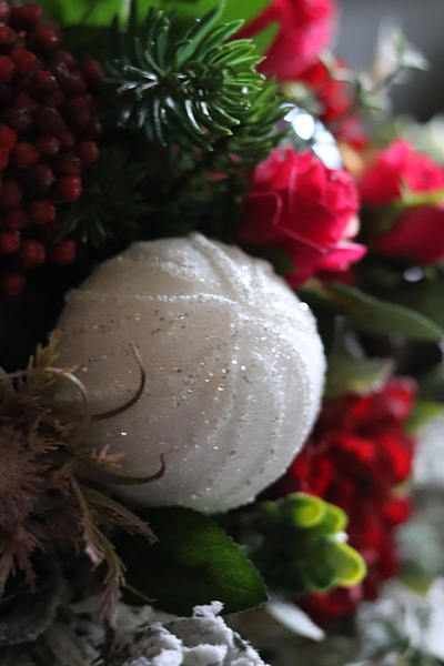 Fenicja, zimowy welurowy flowerbox, wys.50cm 