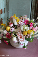 stroik wielkanocny w naczyniu, Retto - Radosny Czas, wym.18x20cm 