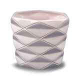 Ramona Pink, osłonka z geometrycznym wzorem, wys.13cm 