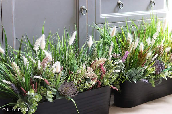 Majowa Łąka, zielona kompozycja w twojej donicy, wym.38x70x30cm