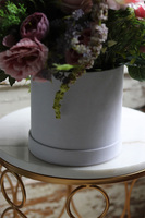 flowerbox welurowy z różowymikwiatami, Rosina wym.47x55cm 