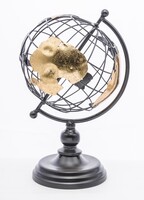Dionis, metalowy globus, wys.32cm
