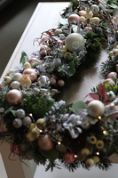 girlanda bożonarodzeniowa, Pudrove Święta, dł.189cm