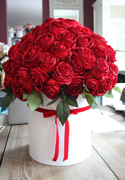 dużych rozmiarów elegancki flowerbox Jubileo 40 , wys.58cm  